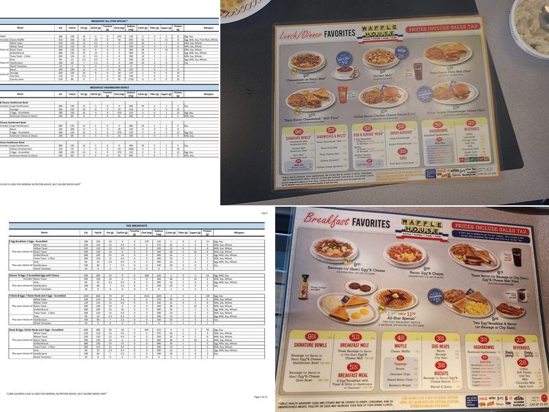 Waffle House Menu