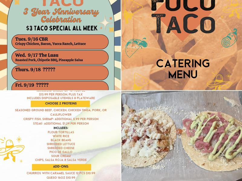 FoCo Taco Menu