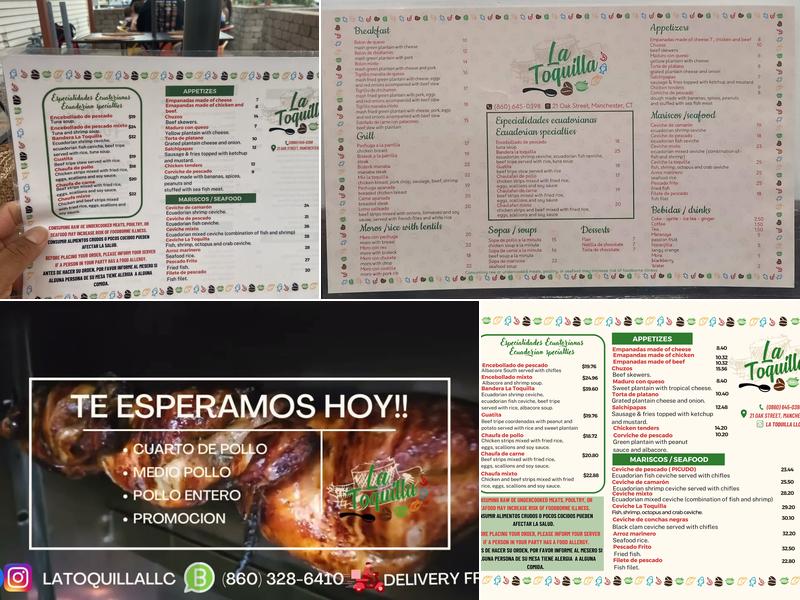 La Toquilla Menu