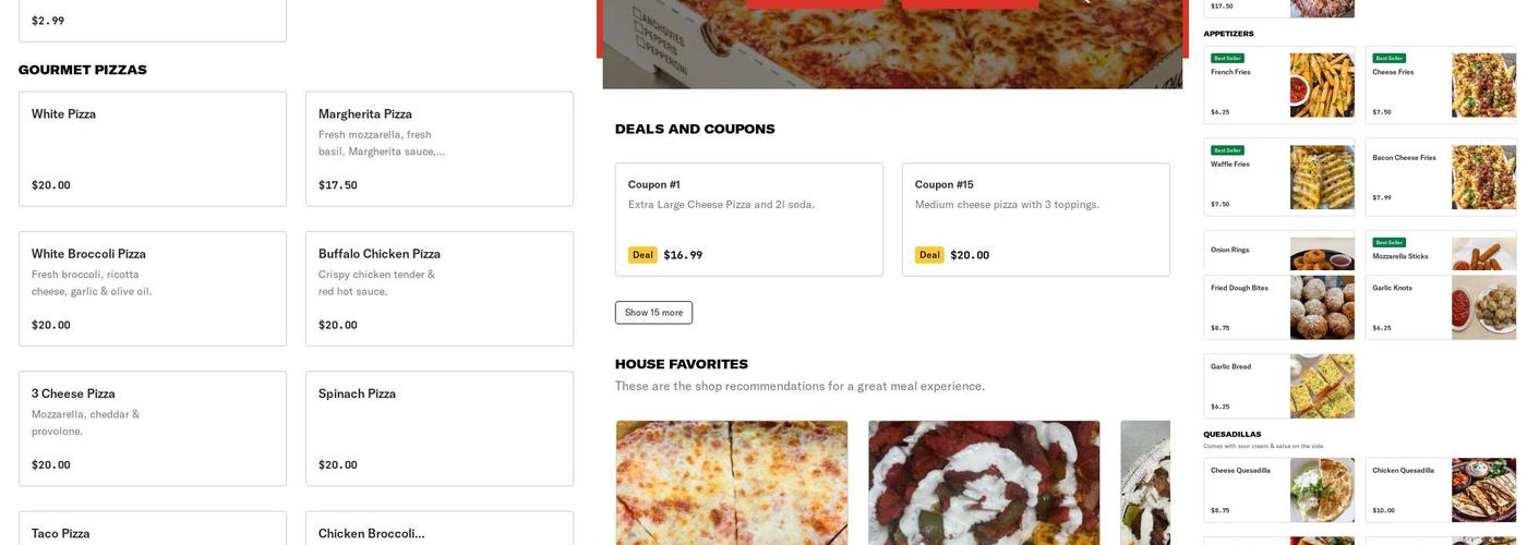 Star Pizza And Grill Menu