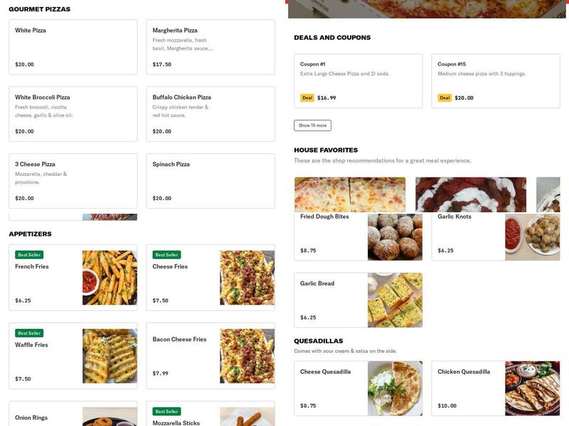 Star Pizza And Grill Menu