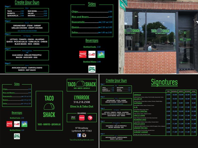 Taco Shack Menu