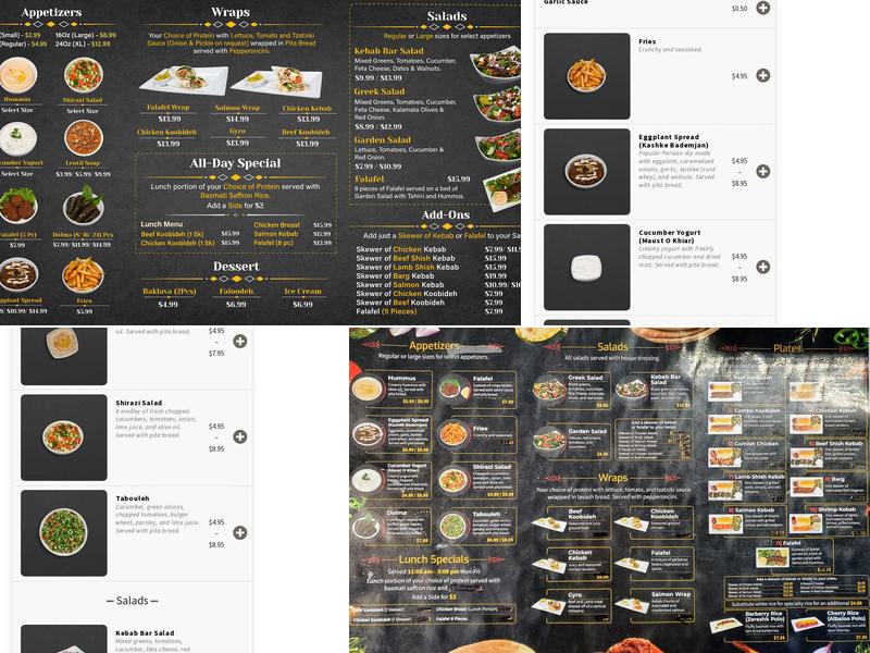 Kebab Bar Menu