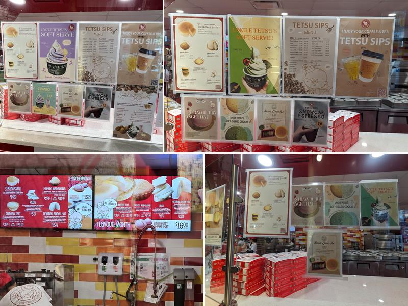 Uncle Tetsu's Japanese Cheesecake Menu