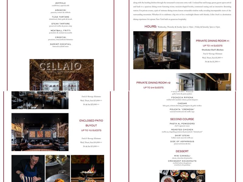 Cellaio Menu