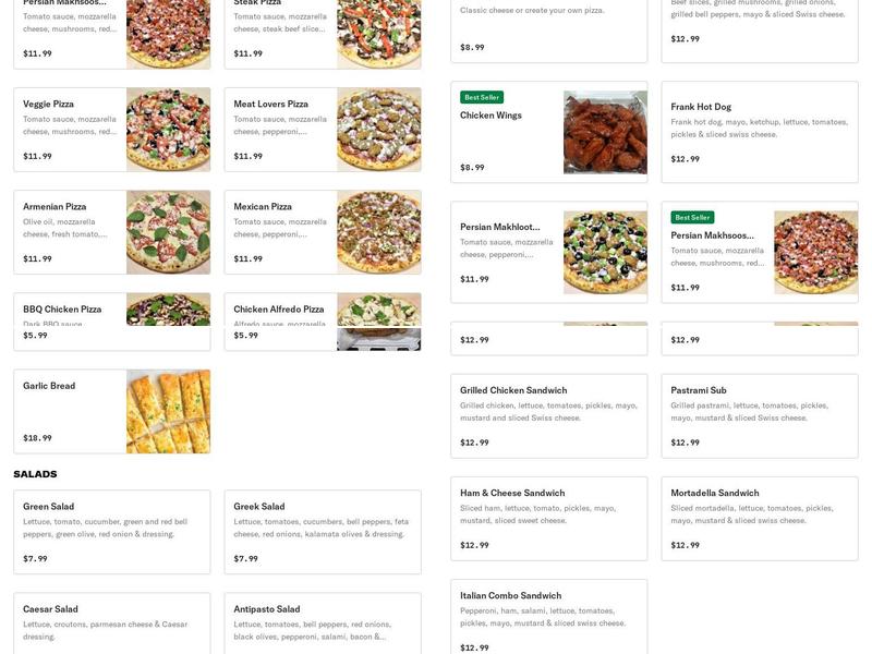 Pizza Man Burbank Menu