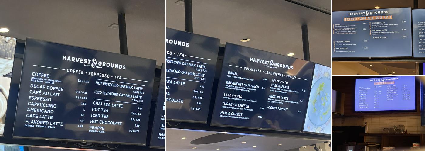 Harvest & Grounds Menu