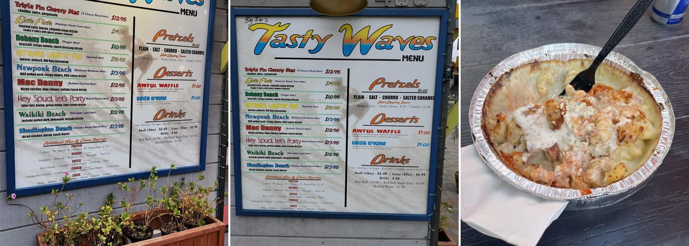 Tasty Waves Menu