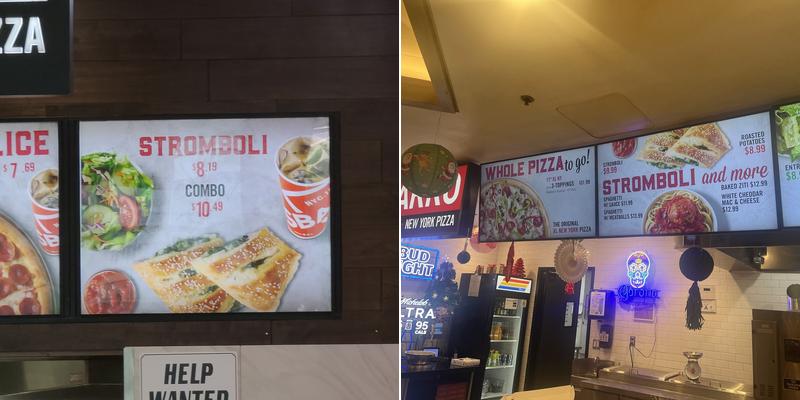 Sbarro Menu