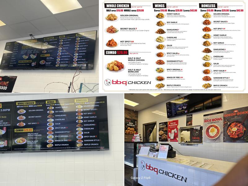 bb.q Chicken La Cañada Menu