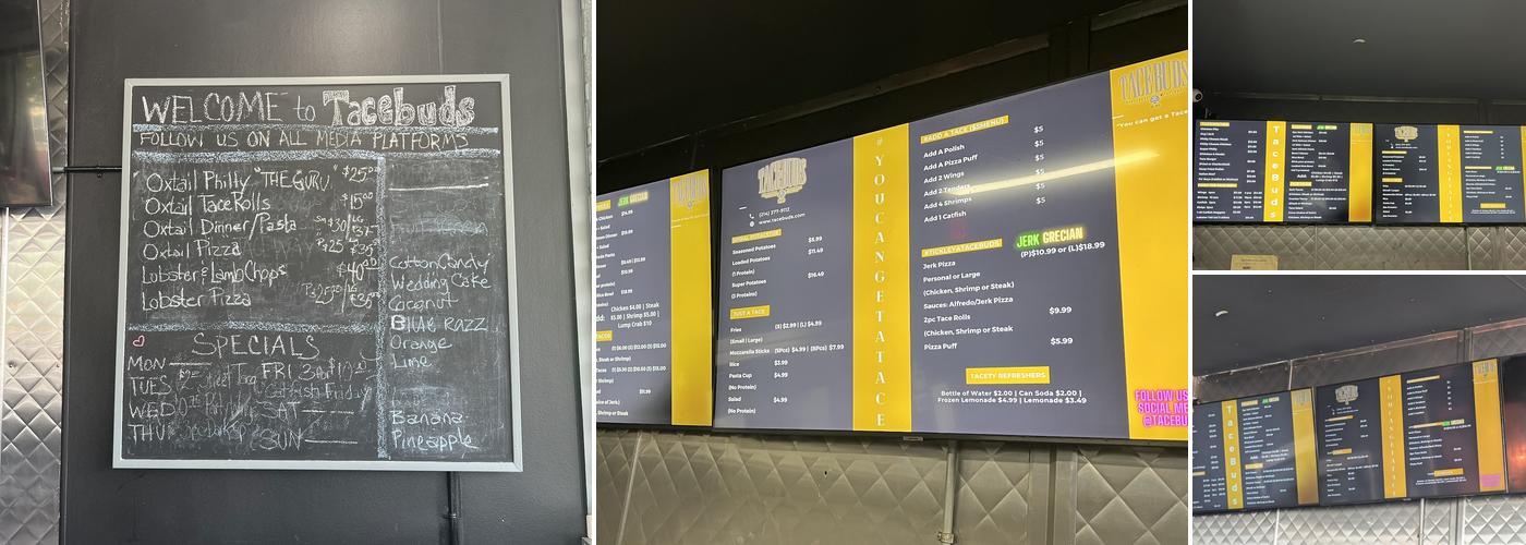 Tacebuds Menu