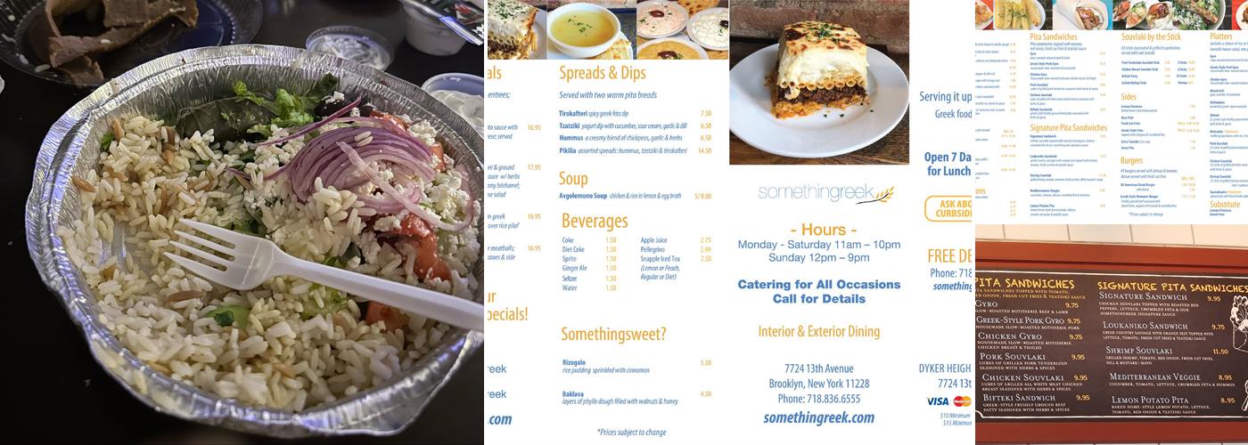 somethingreek Menu