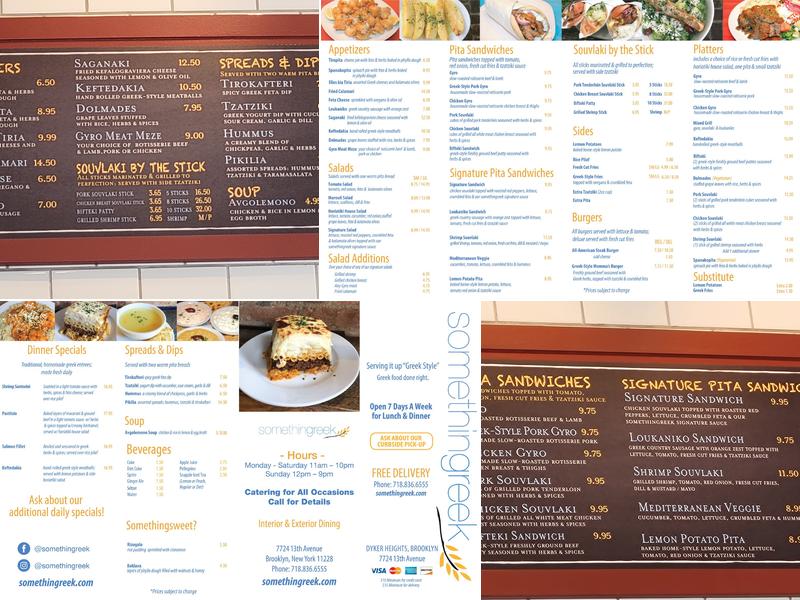 somethingreek Menu