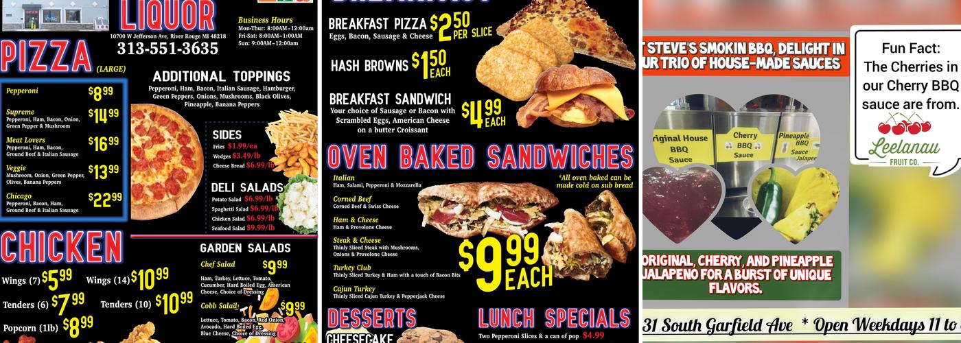 Smokin Steve's BBQ Menu