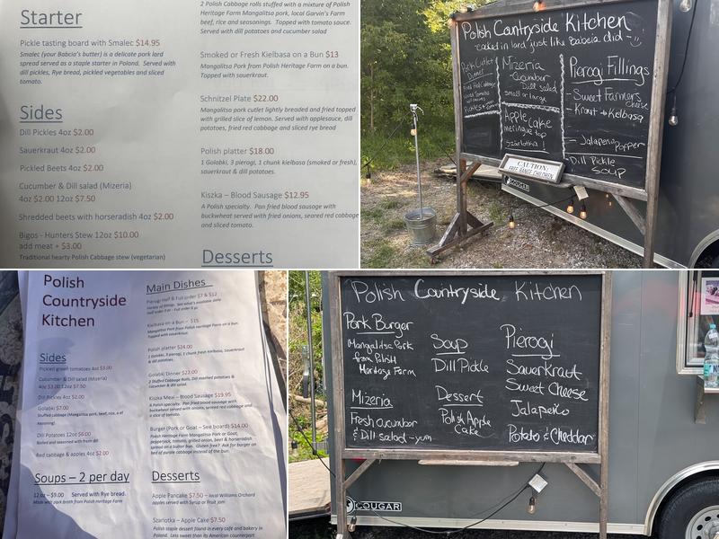 Polish Countryside Kitchen Menu