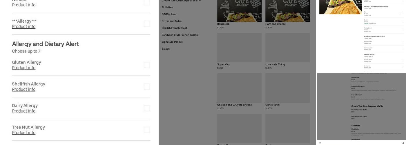 Sleeping Ranchero Menu