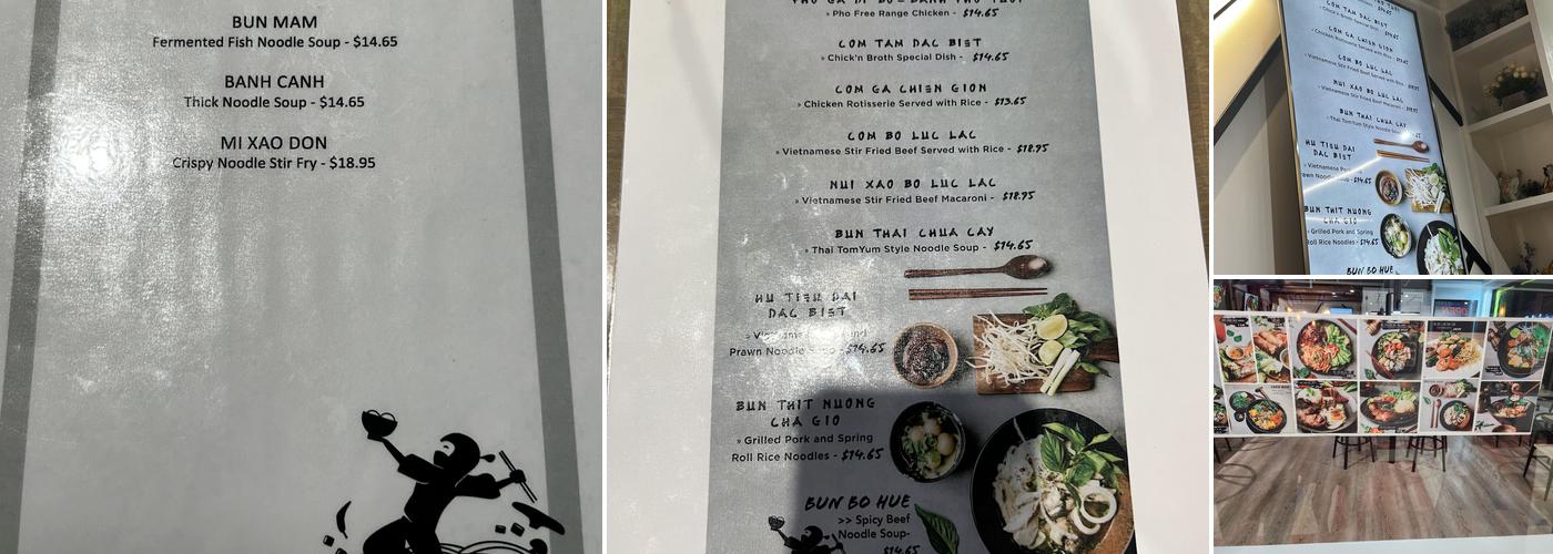 Chick'n Broth Menu