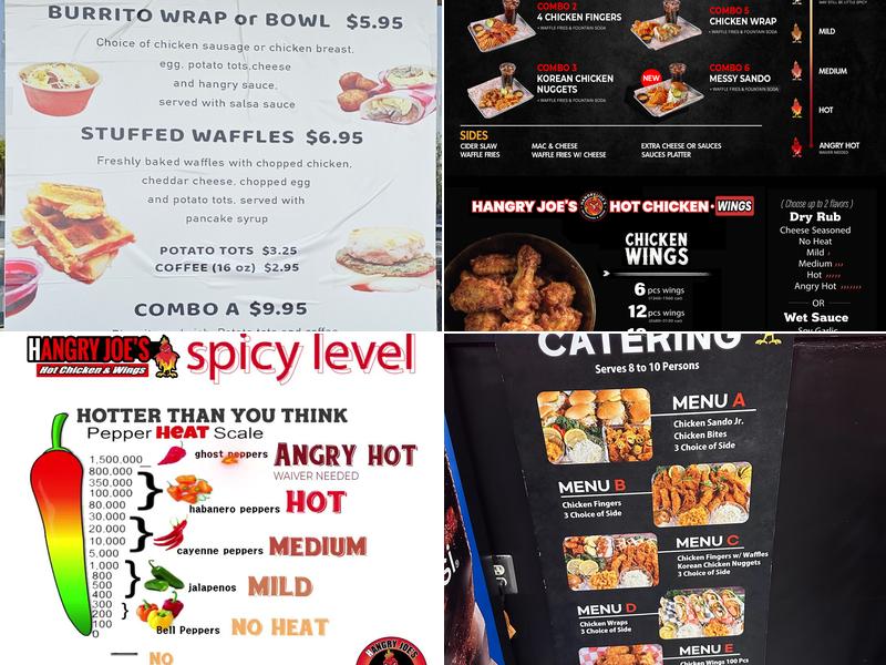 Hangry Joe's Hot Chicken & Wings Menu