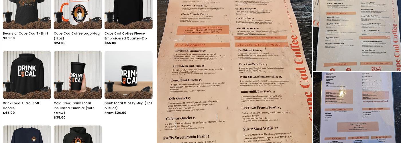 Cape Cod Coffee @ Wareham Crossing Menu