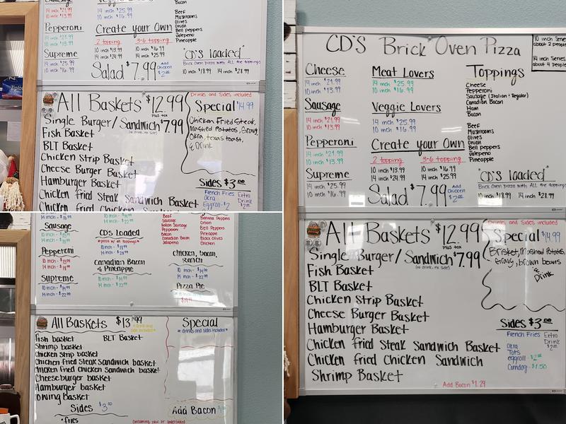 CD's Cafe Menu