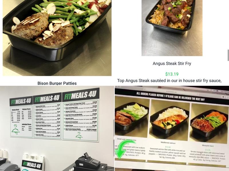 Fit Meals 4u Menu
