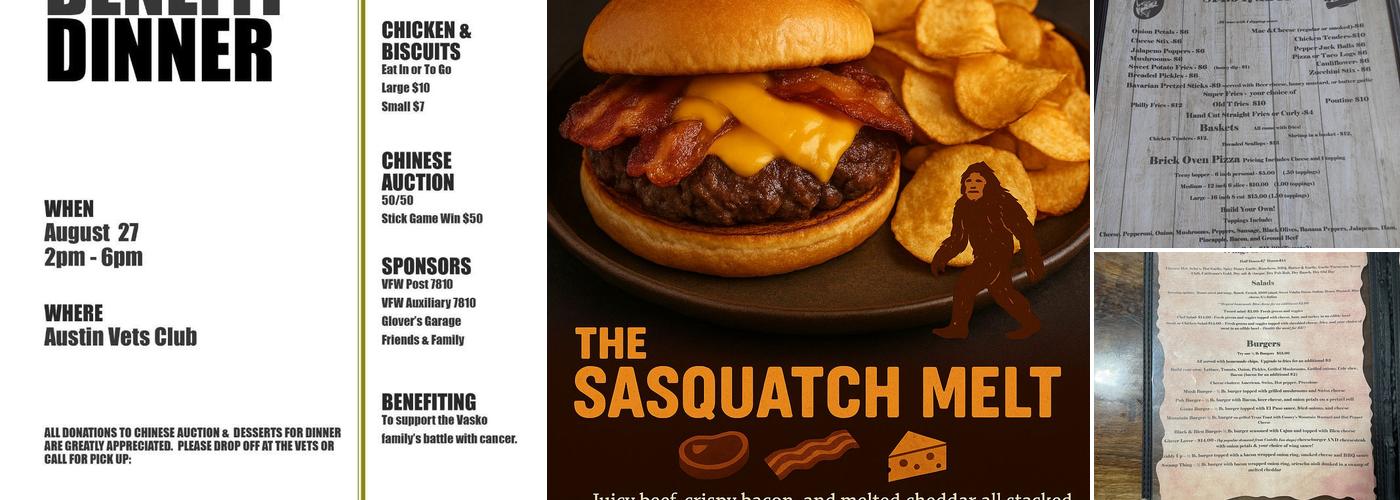 Potter County Pub Menu