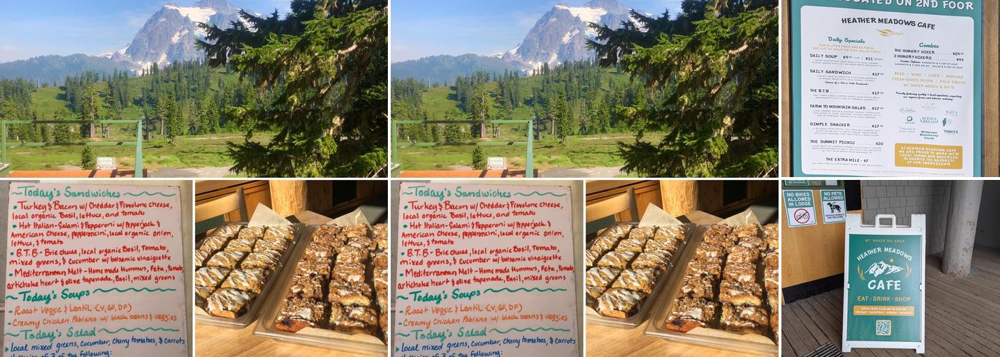 Heather Meadows Cafe Menu