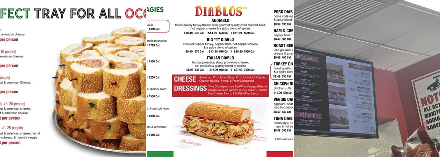 PrimoHoagies Menu