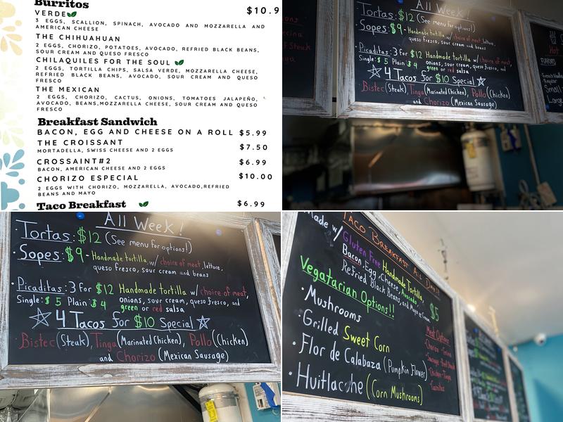 Mandato Bakery Menu