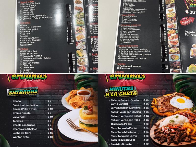 DELICIAS PERUANAS Menu