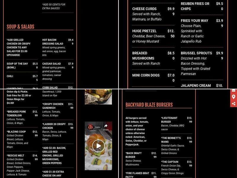 River Jack’s Bar & Grill Menu