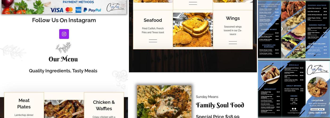 Cuszos stl Menu