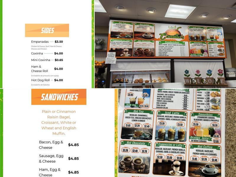 Camilla's Cafe & Breakfast Menu