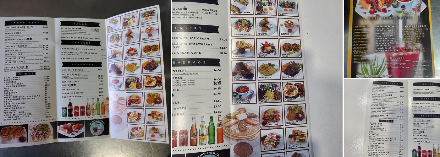 Bubu's Restaurant Menu