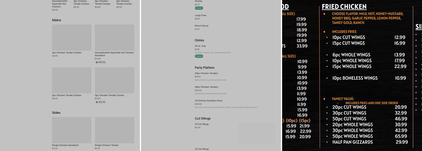 Jay's Fish and Chicken Menu