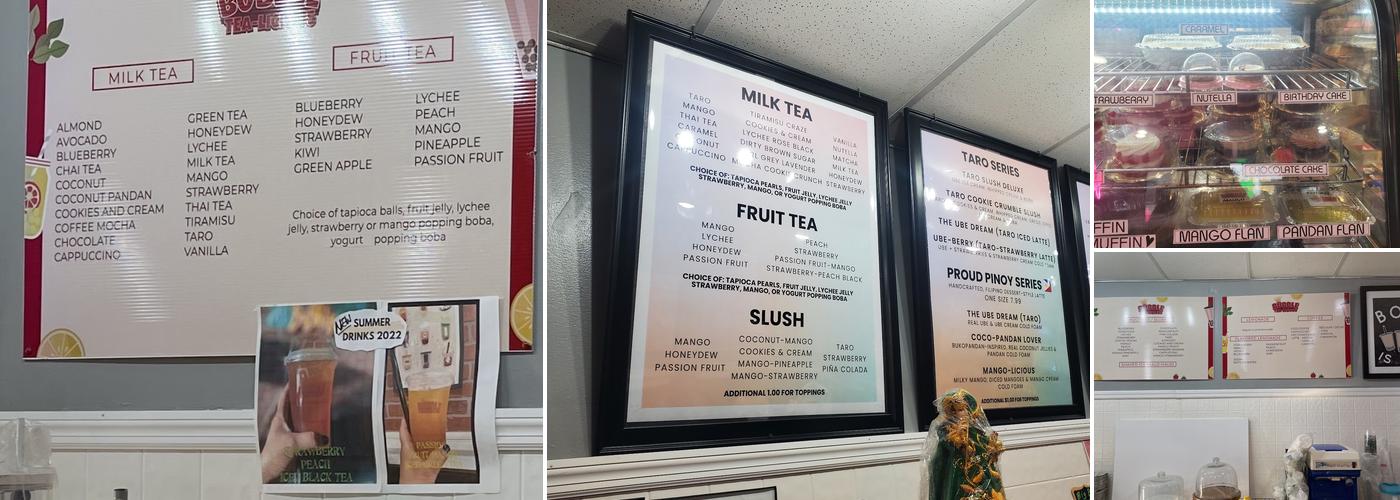 Bubble Tea-licious Menu