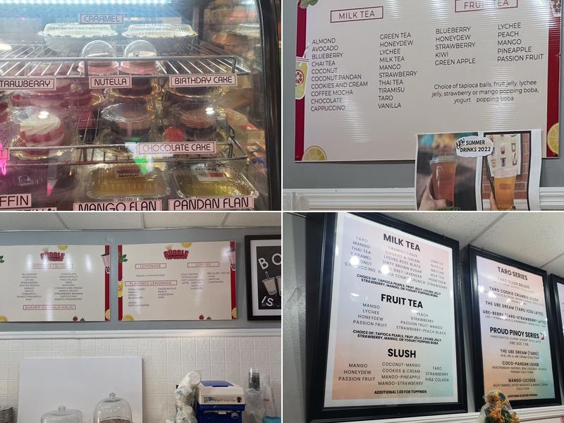 Bubble Tea-licious Menu