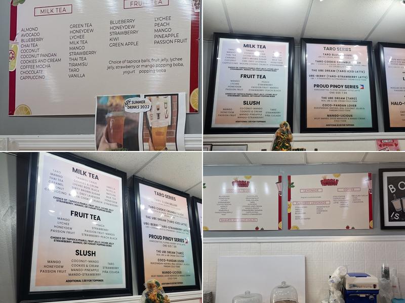 Bubble Tea-licious Menu