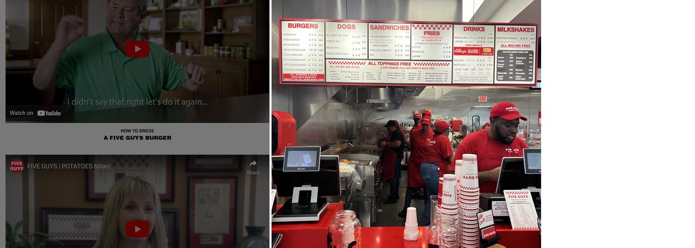 Five Guys Menu