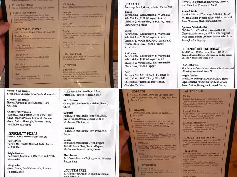 Lapeer Pizza Co. Menu