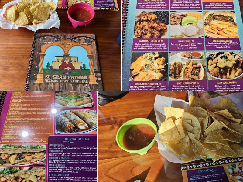 El Gran Patron Menu