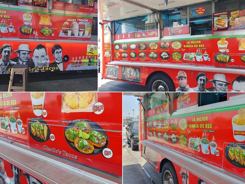 Charlie’s taco Menu