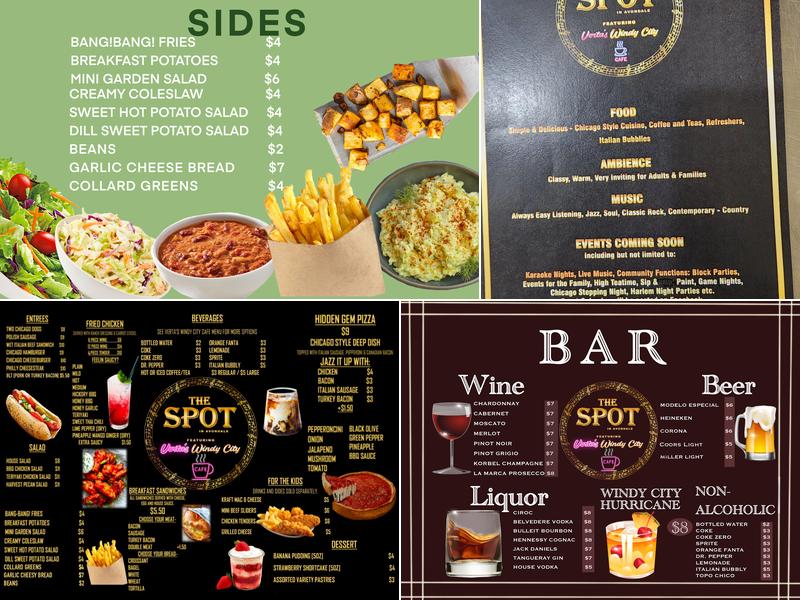 The Spot in Avondale Menu