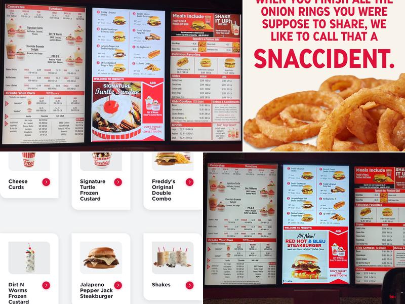 Freddy's Frozen Custard & Steakburgers Menu