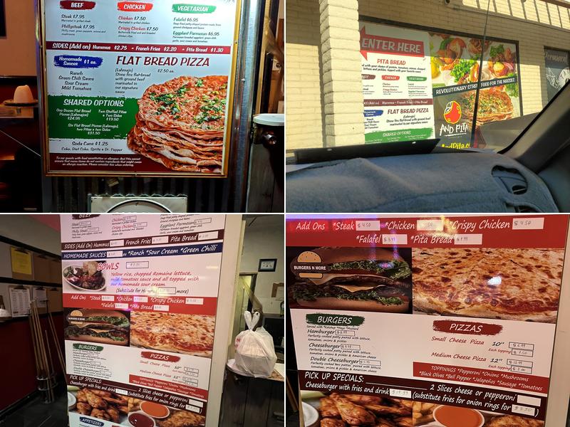 And Pita Menu