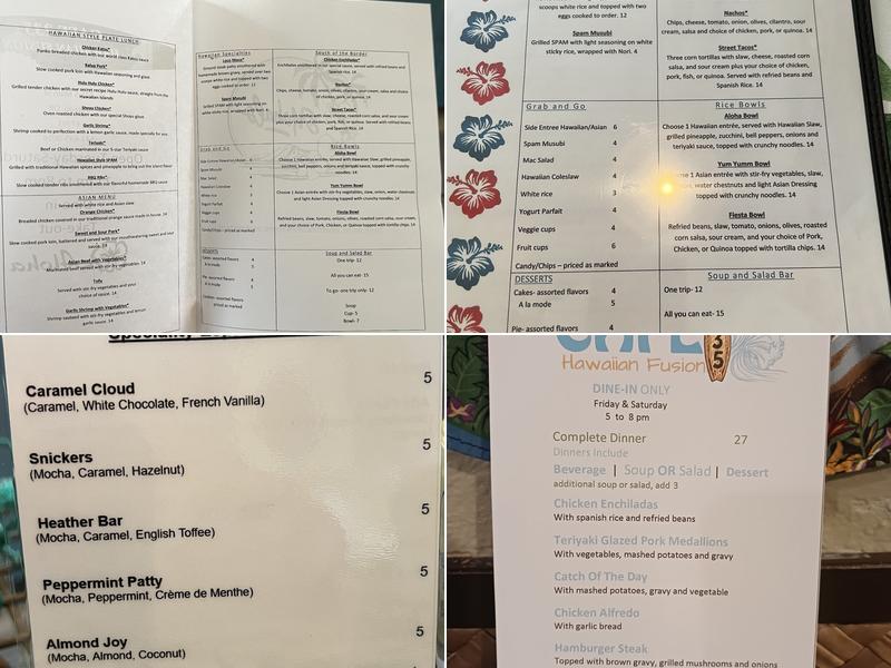 Cafe 235 Menu