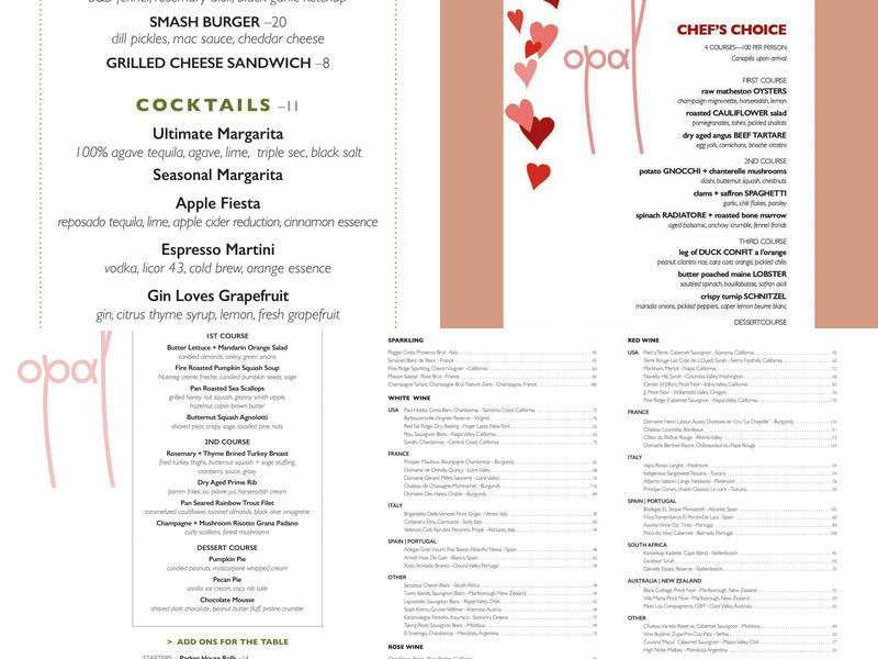 Opal Menu