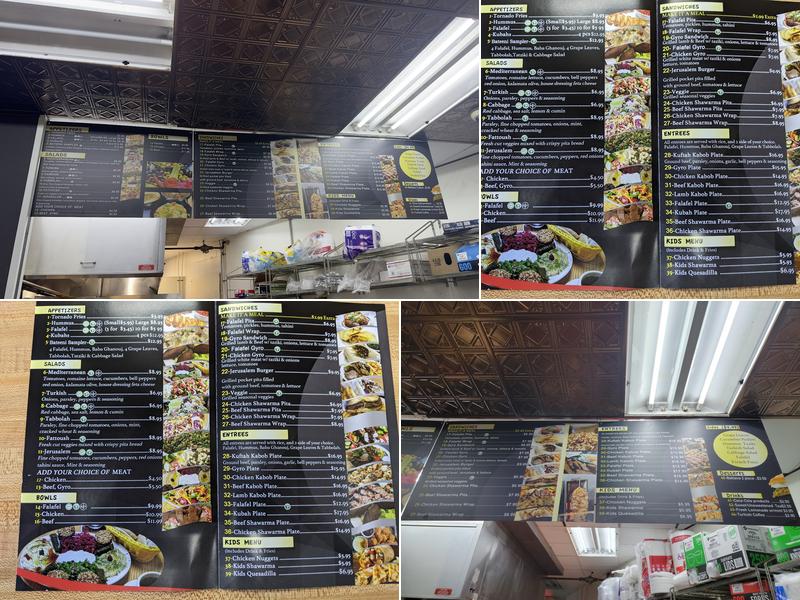 Bateeni Mediterranean Cuisine Menu