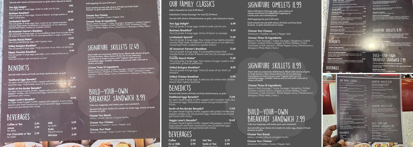 That Flippin' Egg Menu