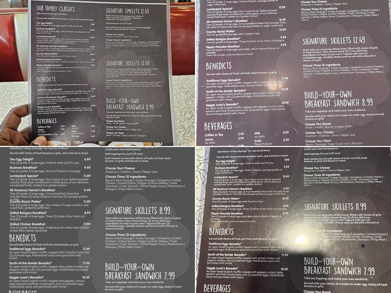 That Flippin' Egg Menu
